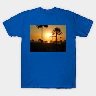 Sunset over the pier T-Shirt